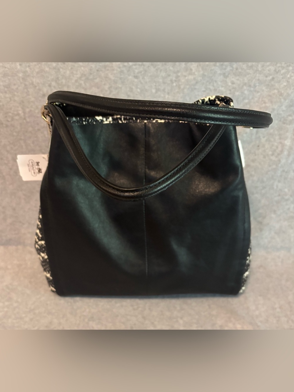 NWT Coach Madison Two Tone Python Embossed Small Phoebe Shoulder Bag
